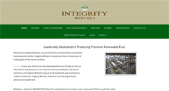 Desktop Screenshot of integritybiofuels.com