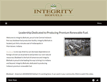 Tablet Screenshot of integritybiofuels.com